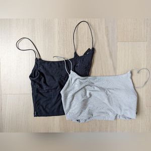 Aritzia Wilfred simple cropped tanks (2) in size S